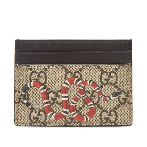 gucci water snake card holder|authentic Gucci snake wallet.